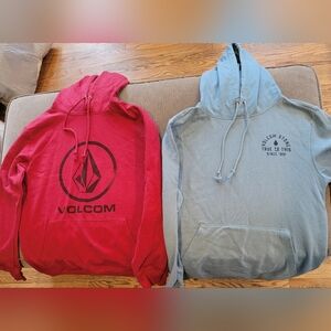 2 Volcom hooded sweatshirts